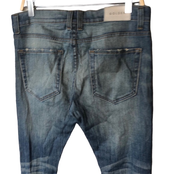 GOLDEN DENIM distressed skinny ankle zip 30 - Picture 5 of 10